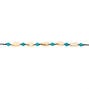 Cowrie Shell Bead Choker Necklace - Turquoise,