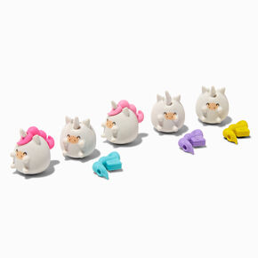 Chubby Unicorn Erasers &#40;5 Pack&#41;,