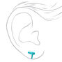 Mixed Purple, Blue &amp; Pink Salon Shop tool Stud Earrings - 9 Pack,