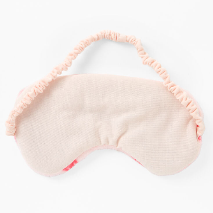 Plush Pink Strawberry Sleeping Mask,