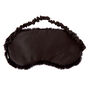 Plush Sequin Eyelash Sleeping Mask - Black,
