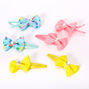 Claire&#39;s Club Neon Bow Snap Hair Clips - 6 Pack,