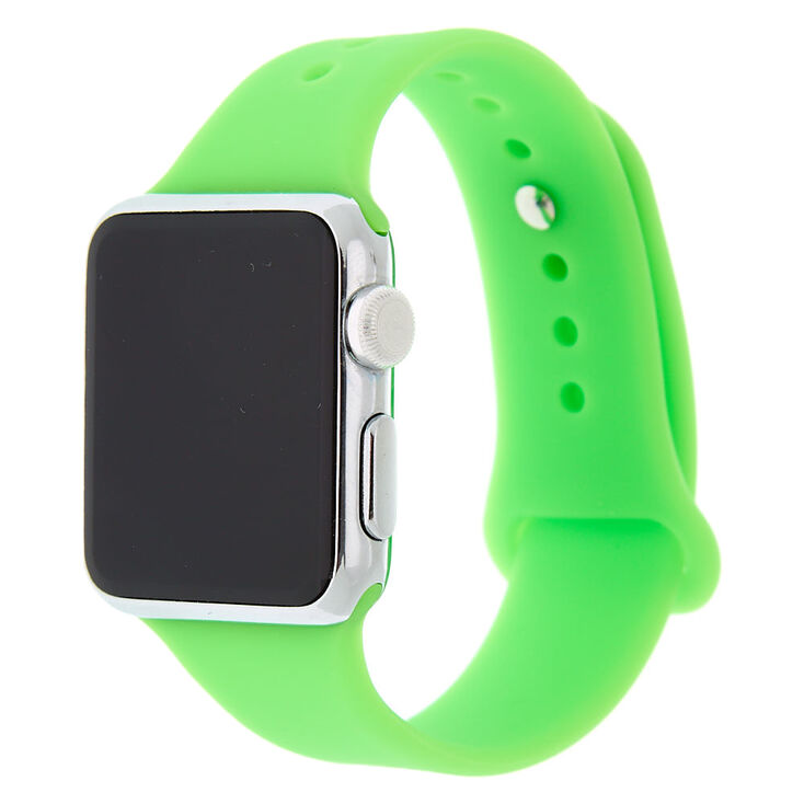 Claire's Bracelet pour smartwatch vert fluo - Compatible avec Apple Watch 38 mm/40 mm