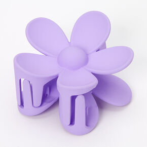 Matte Flower Hair Claw - Lilac,