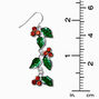 Pendantes 5 cm branches de houx,