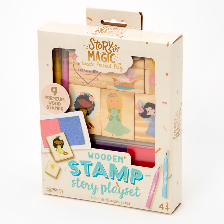 Story Magic&trade; Wooden Stamp Story Playset,