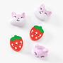 Hamster Strawberry Erasers - 5 Pack,