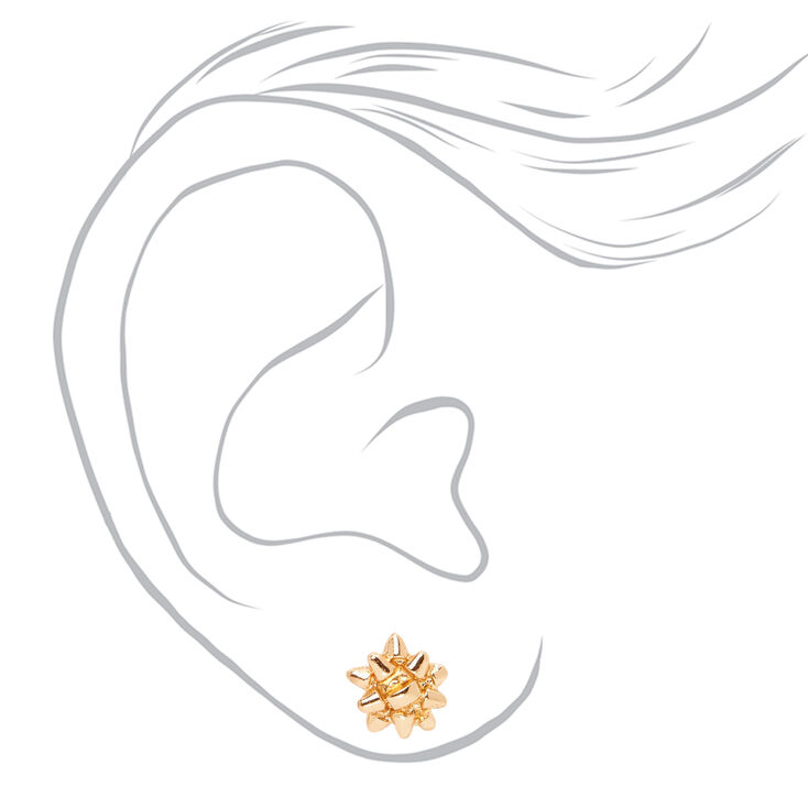 Gift Bow Stud Earrings - 6 Pack,