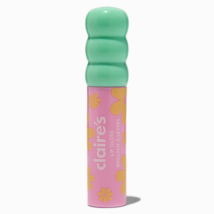 Green Daisy Hot Pink Lip Gloss Wand,
