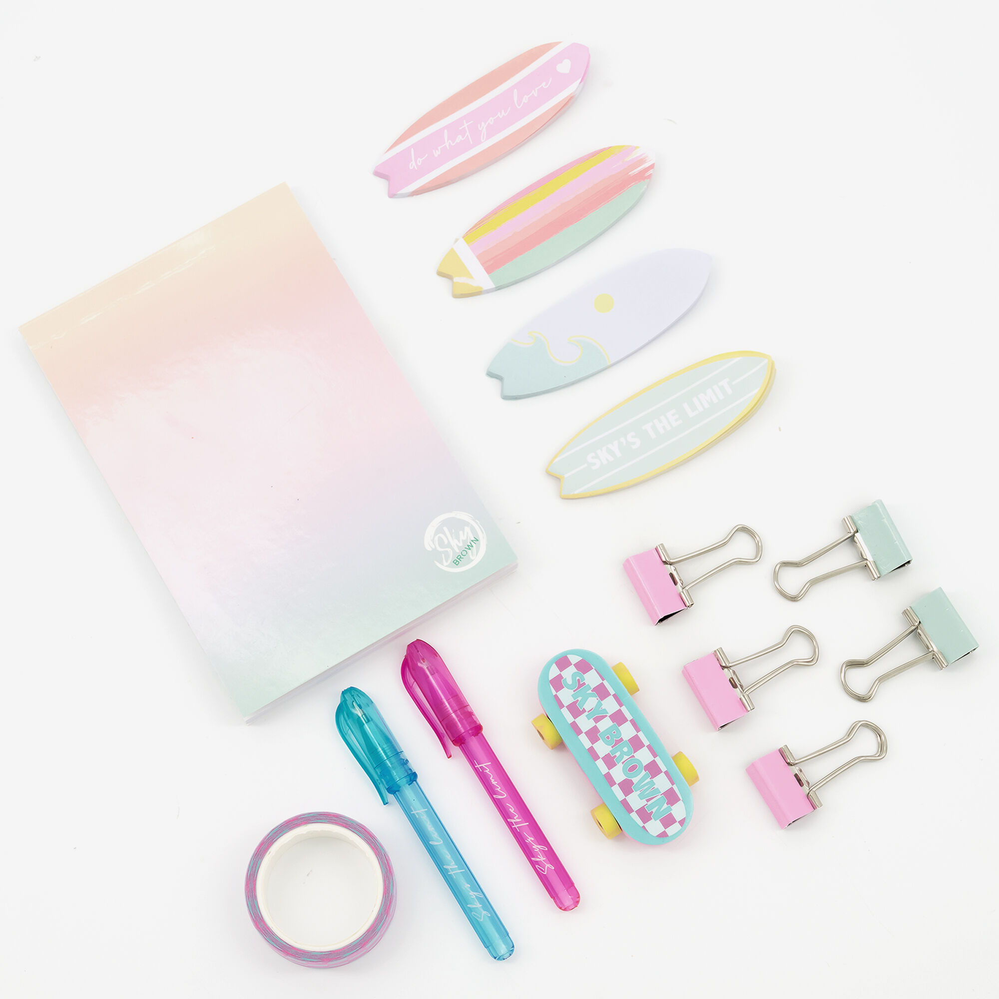 Sky Brown™ Sky’s The Limit Pastel Stationery Set,