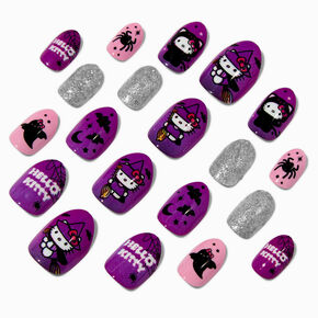 Hello Kitty&reg; Claire&#39;s Exclusive Halloween Stiletto Press On Faux Nail Set - 20 Pack,