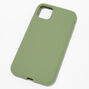 Solid Sage Green Silicone Phone Case - Fits iPhone&reg; XR,