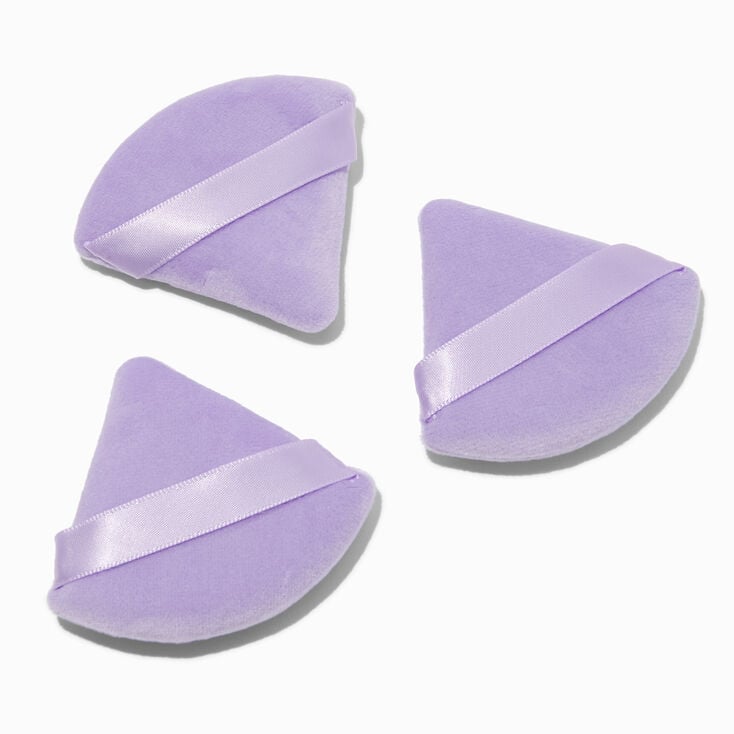 Purple Makeup Powder Puff Set - 3 Pack,