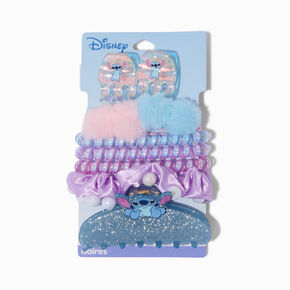 Disney Stitch Claire&#39;s Exclusive Slumber Party Hair Tie &amp; Claw Set - 6 Pack,