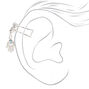 Silver Embellished High Five Ear Cuff,