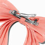 Pink Organza Hair Bow Clip,