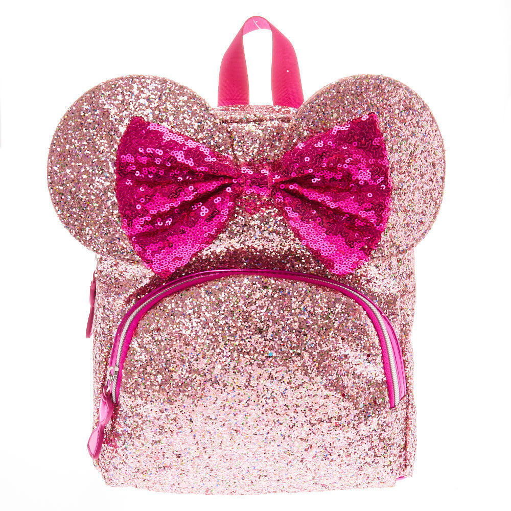 Disney Minnie Mouse Ears Glitter Bag Pink