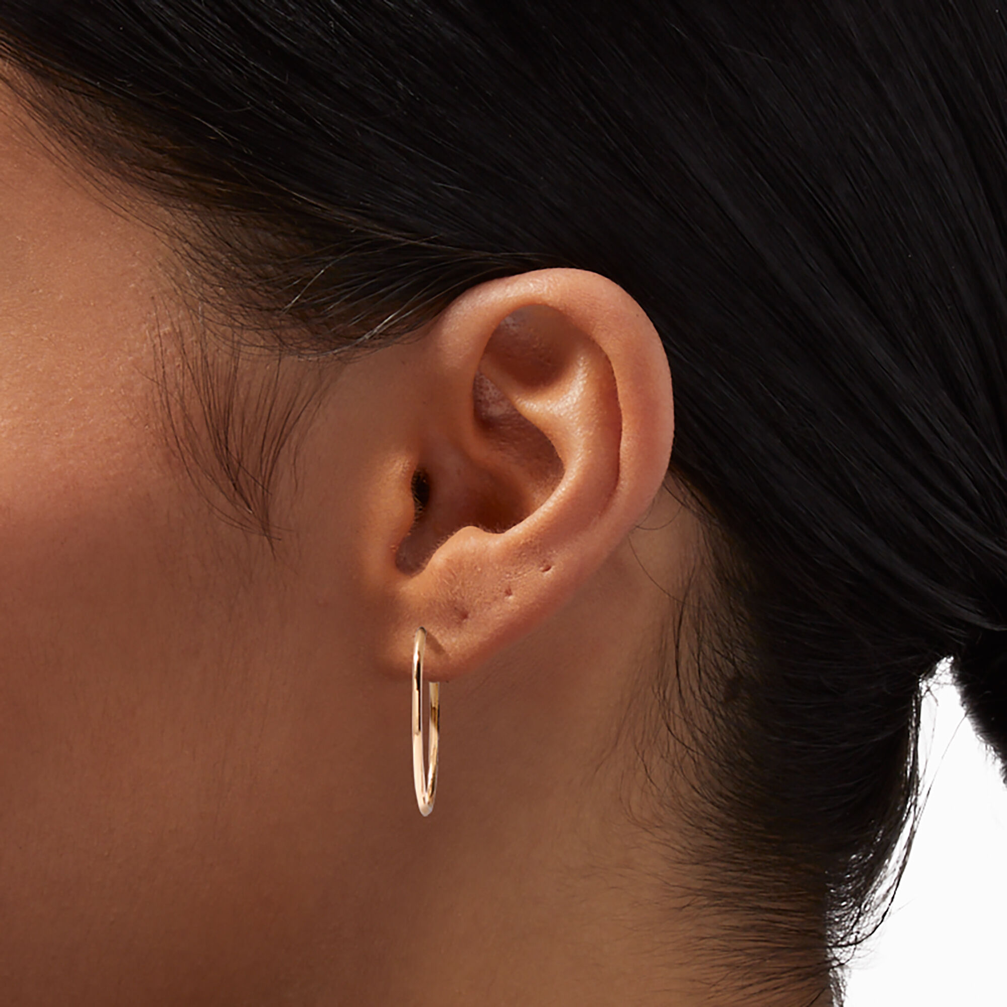 Gold 30mm Hoop Earrings,