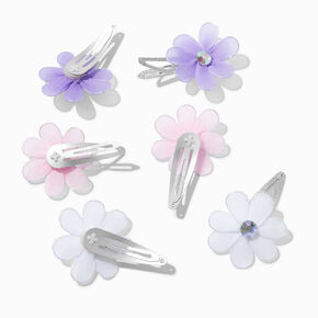 Claire&#39;s Club Daisy Snap Hair Clips - 6 Pack,