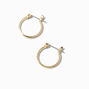 Gold 15MM Hoop Earrings,