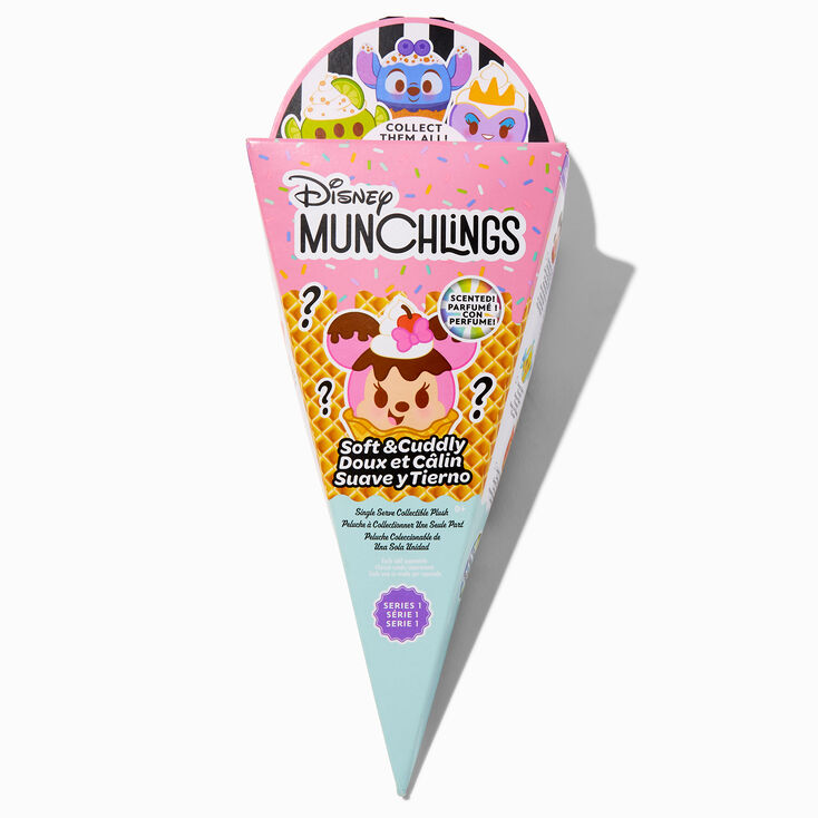 Disney Munchlings Series 1 Scented Single Serve Collectible Plush Blind Bag - Styles Vary,