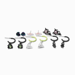 Halloween Creepville Mixed Stud &amp; Drop Earrings - 6 Pack,