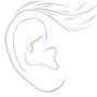 Sterling Silver 22G Mixed Metal Hoop Rook Earrings - 3 Pack,