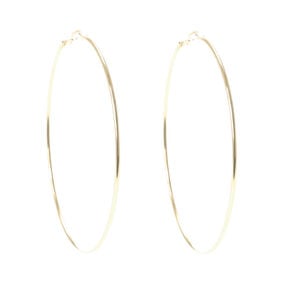 Gold-tone 100MM Hoop Earrings,