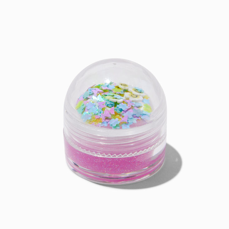 Claire&#39;s Club Purple Shaker Lip Gloss Pot,