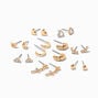 Gold Mixed Earrings Set - 9 Pack,