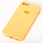 Coque de portable c&oelig;ur jaune - Compatible avec iPhone 5/5S,