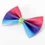 Rainbow Ombre Glitter Mini Hair Bow Clip,