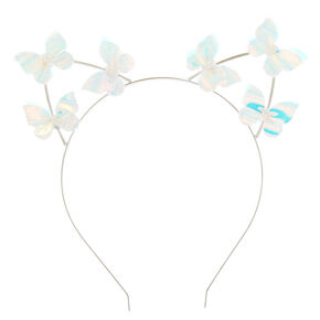 Holographic Butterfly Cat Ears Headband,
