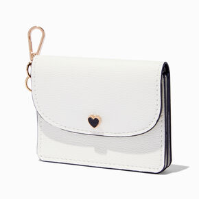 Black Heart White Card Case,