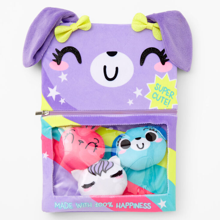 Puppy Candy Plush Sketchbook - Purple,