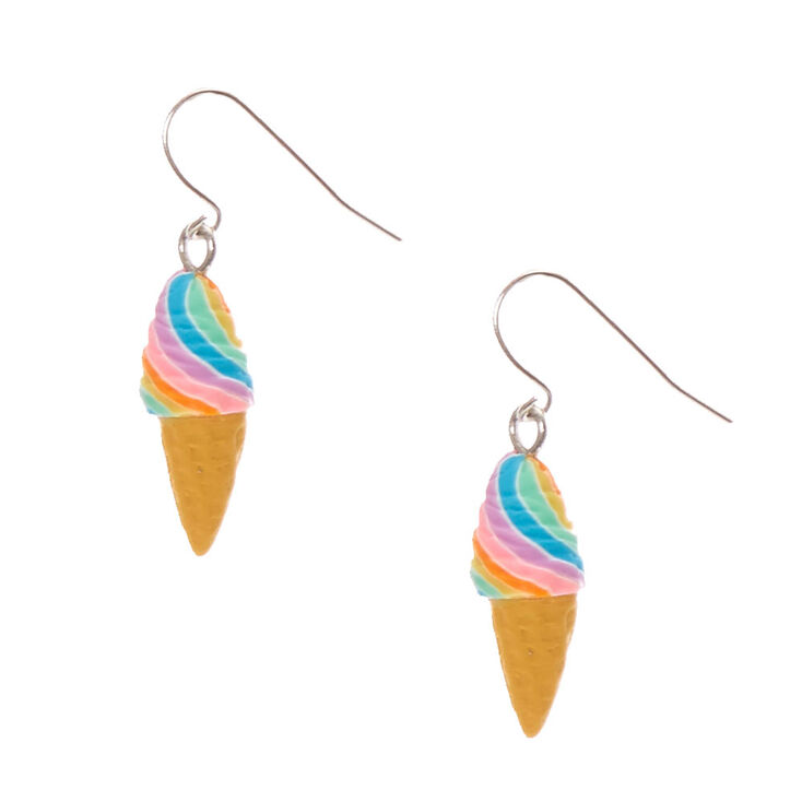 Rainbow Ice Cream Drop Earrings,