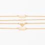 Gold Cool To Bee Kind Chain Bracelets - 2 Pack,