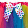 Polka Dot Trim Rainbow Tutu,