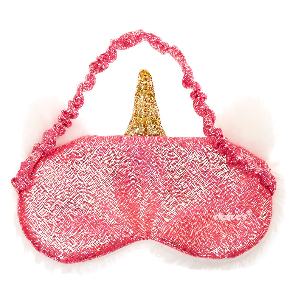 Masque de sommeil blanc Miss Glitter la licorne,