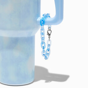 Clear Blue Chain-link Handle Charm,