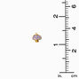 18K Gold Plated Lavender Mushroom Stud Earrings,