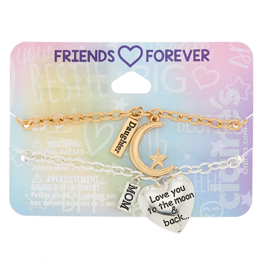 Mom and daughter charm bracelets online