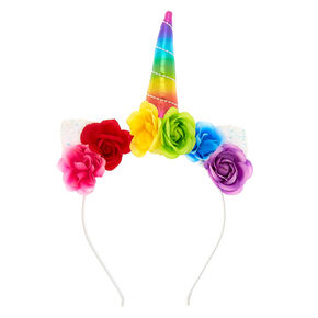 Rainbow Unicorn Flower Headband,