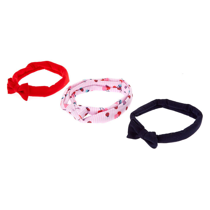 Claire's Lot de 3 bandeaux à nœud en jersey du Claire's Club