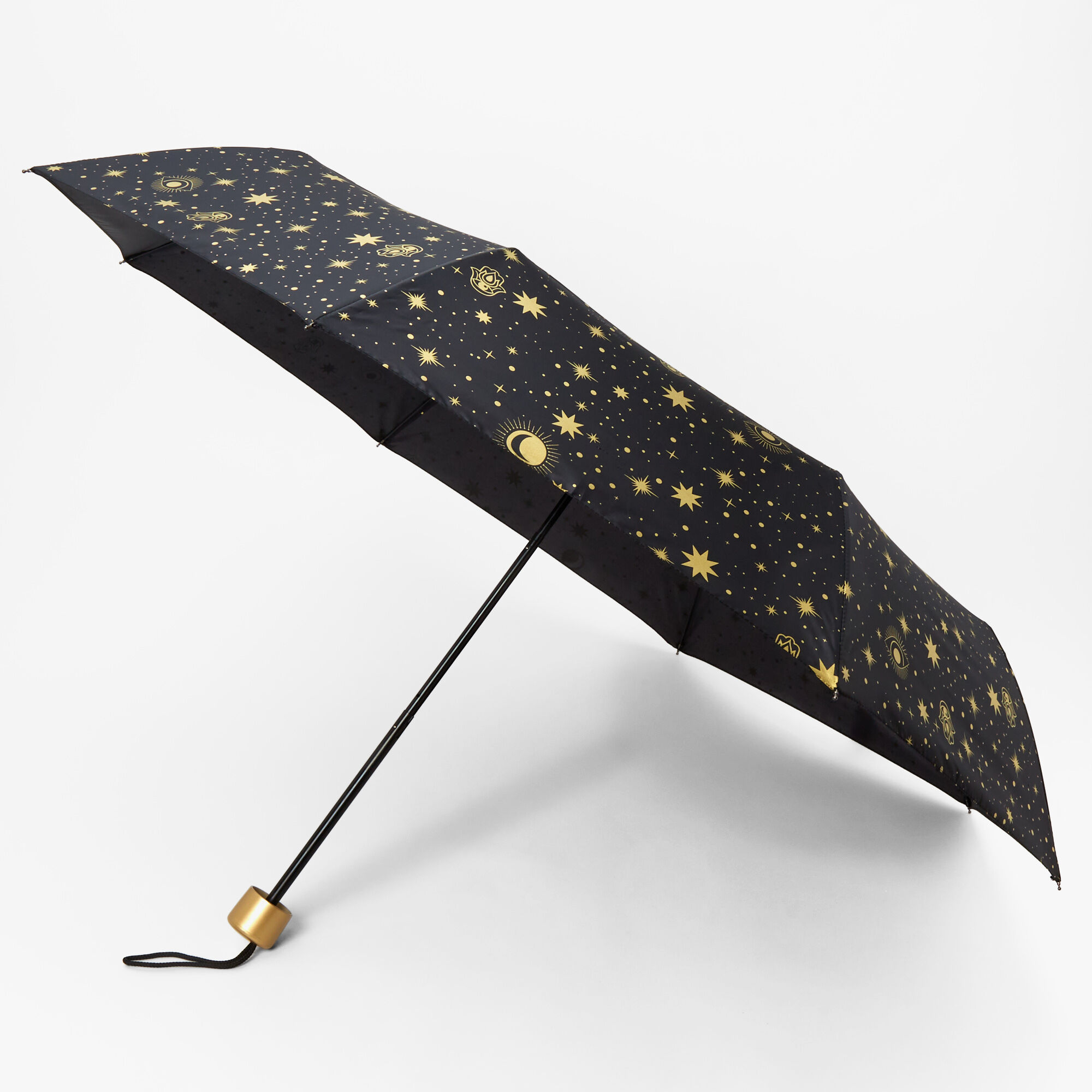 View Claires Gold Constellations Umbrella Black information