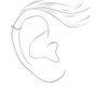 Mixed Metal Titanium 16G Anodized Heart Cartilage Hoop Earrings - 3 Pack,