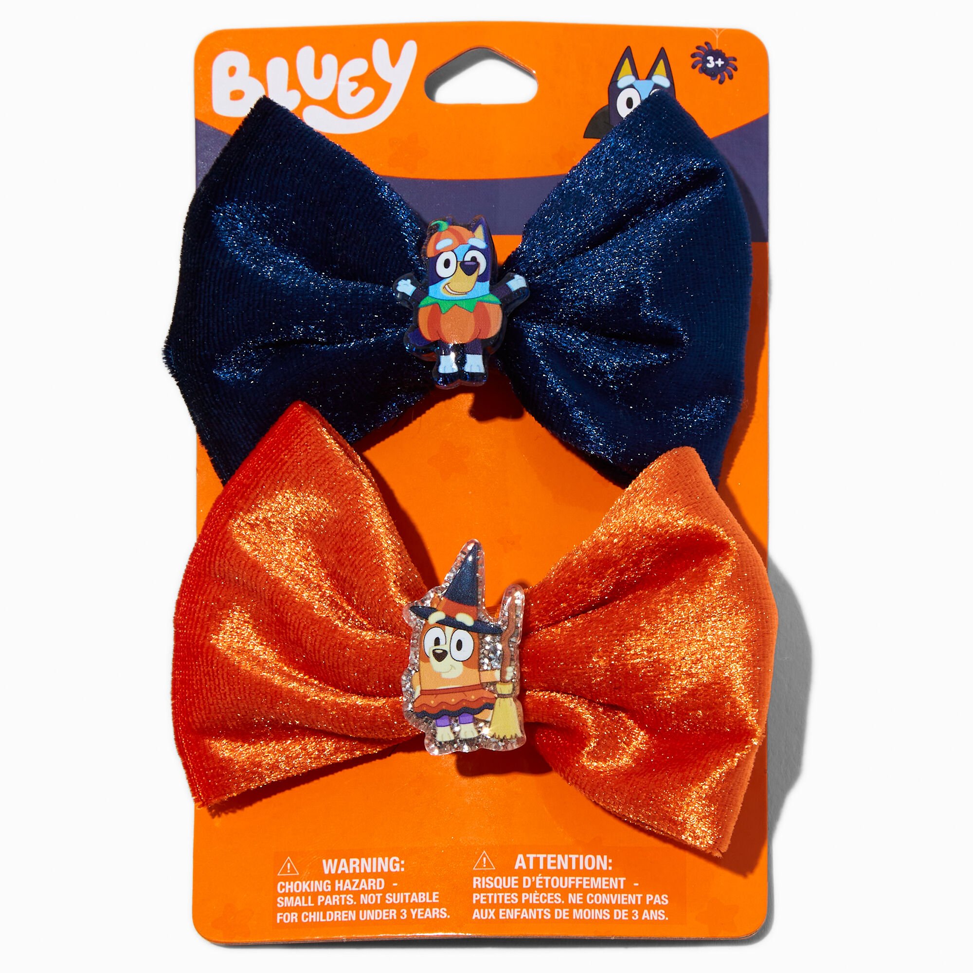 Bluey Halloween Hair Bow Clips - 2 Pack,