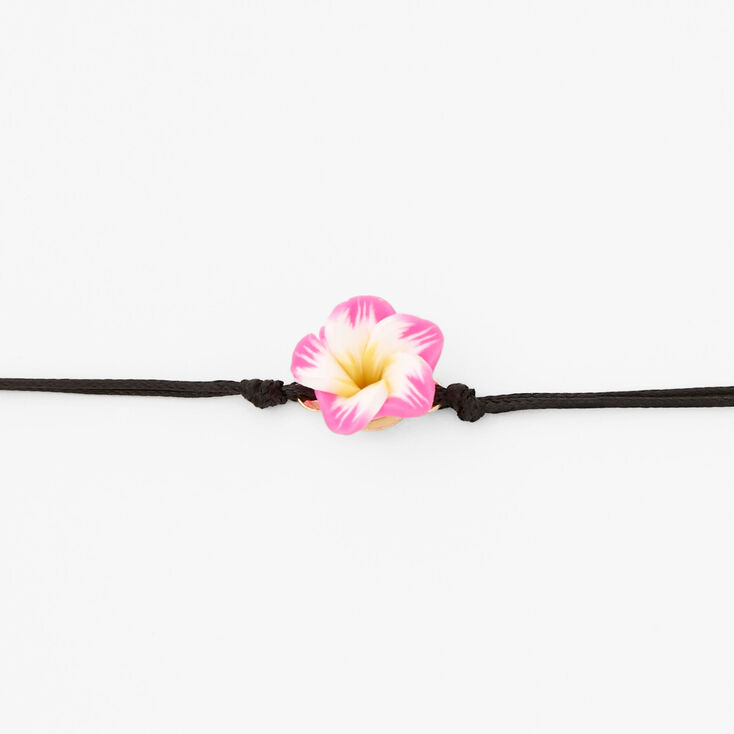 Pink Hibiscus Flower Anklet,