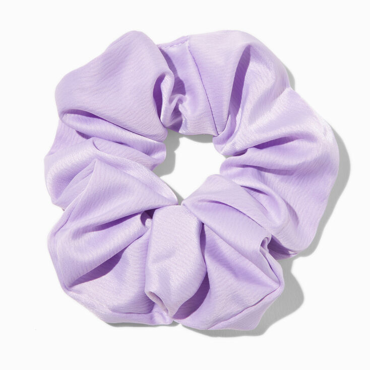 Lilac Satin Hair Scrunchie,