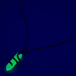 Snake Purple Glow In The Dark Mystical Gem Pendant Necklace,